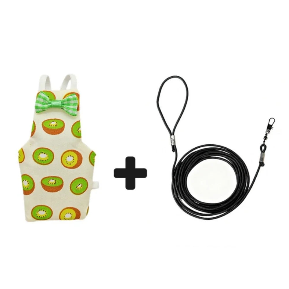 Adjustable Colorful Fruit Bird Harness Lead 2m Rope