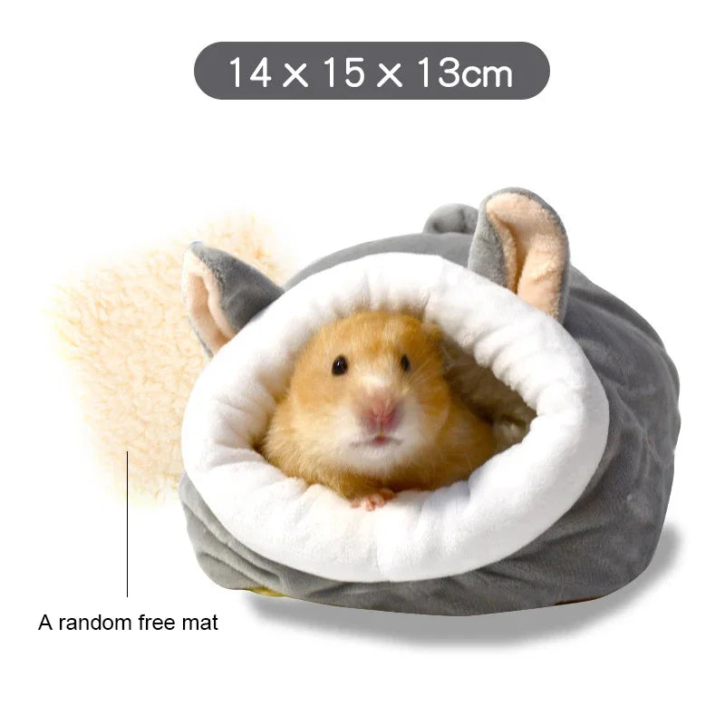 Hamster Supplies Cotton Nest Pet Rat Hanging Bed – 11 Colors