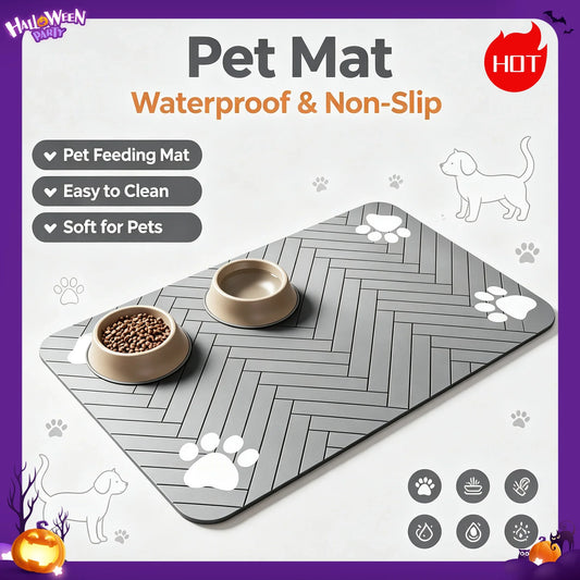 Pet Feeding Mat-Absorbent Pet Placemat for - MyPetDollar.com