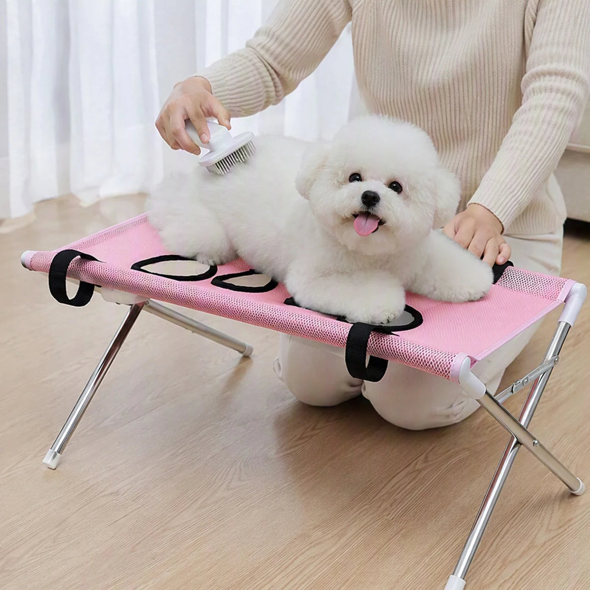 Breathable 3D Mesh Bag Freestanding Grooming - MyPetDollar.com