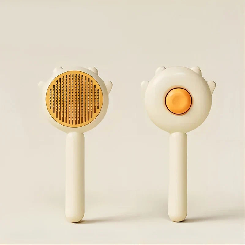 Pet Comb One-key Hair Removal Cleaning Grooming Brush