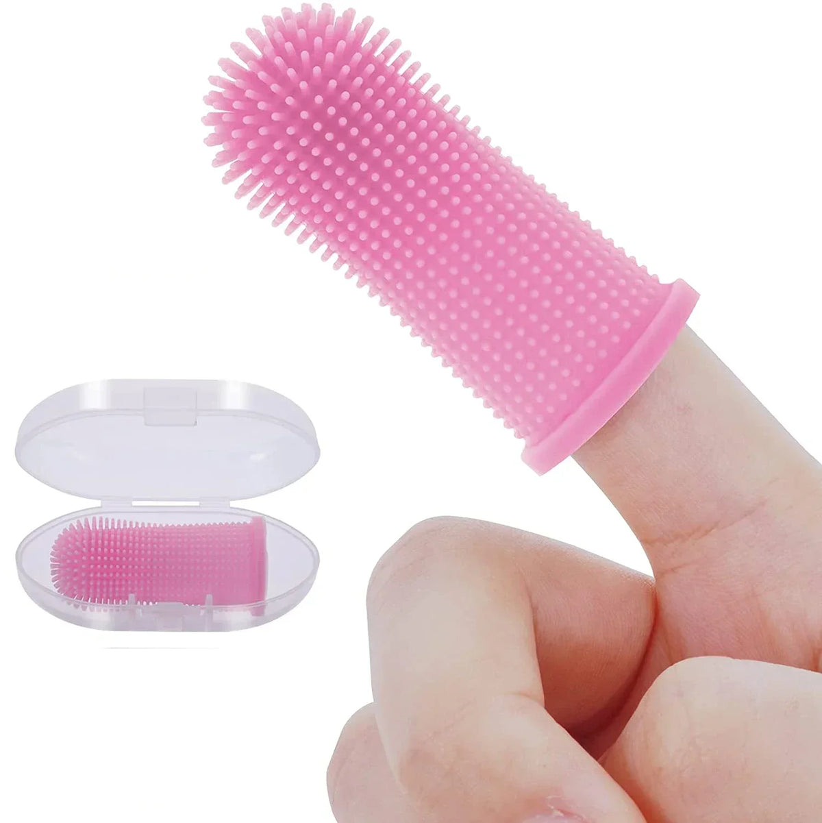 360 Silicone Pet Finger Toothbrush Dog & Cat Oral Care Glove