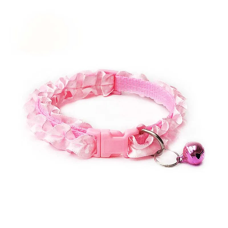 Cute Lace Sweet Pet Collar Necklace Dog Cat - MyPetDollar.com