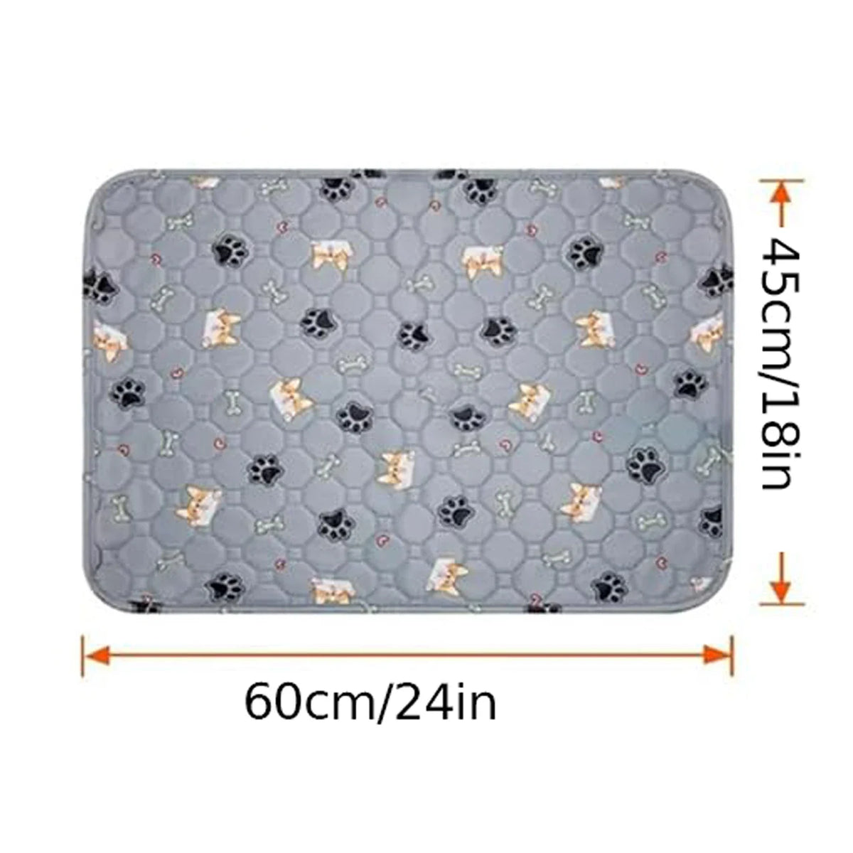 Washable Pet Mat - Thickened and Reusable Urine Isolation Bed