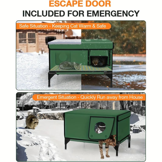 Outdoor Cat House Waterproof Weatherproof - MyPetDollar.com