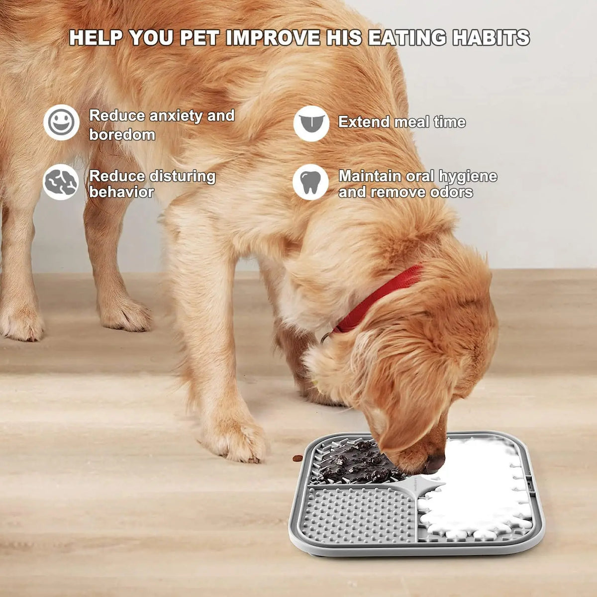 Silicone Dog Lick Mat Anti-Slip Sucker Slow - MyPetDollar.com