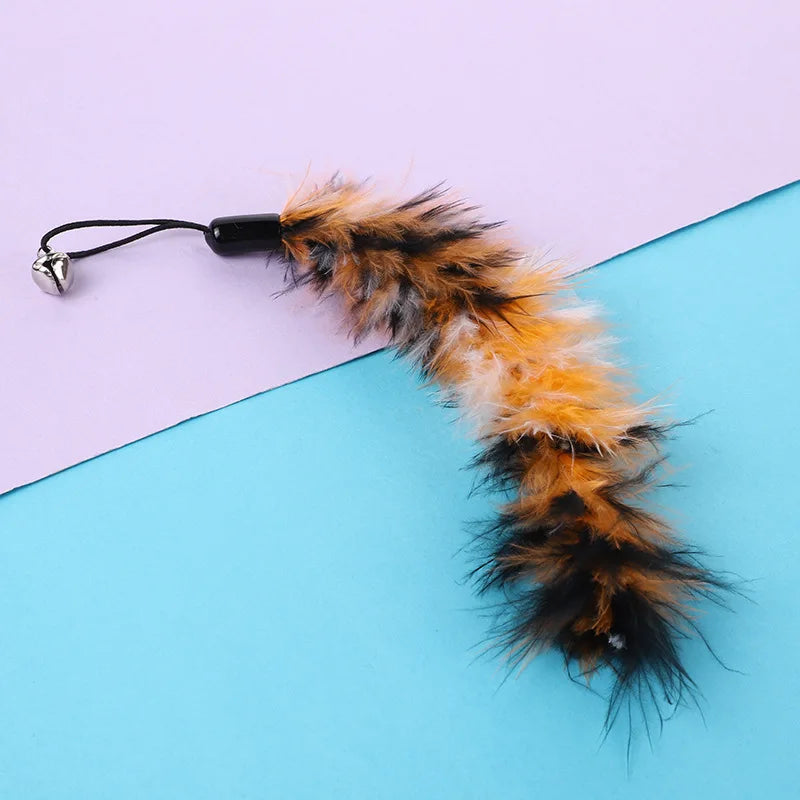Cat Feather Toy Accessories False Mouse Worm - MyPetDollar.com