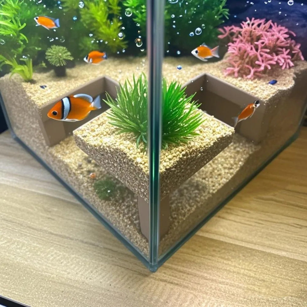 Dual-Hole Fish Tank Hideaway - Durable - MyPetDollar.com