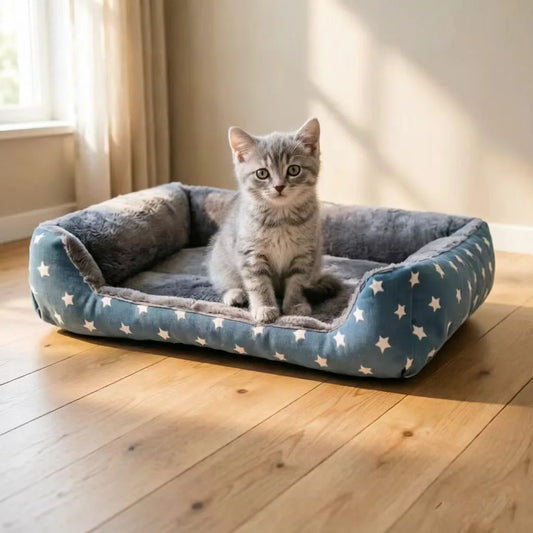 Pet Mattress Gray Soft Dog Bed Warm Sleeping - MyPetDollar.com