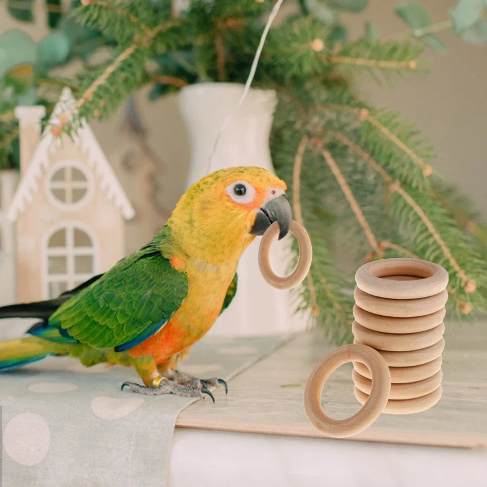 Interactive Rattan Balls Parrot Toys for Birds – view 3