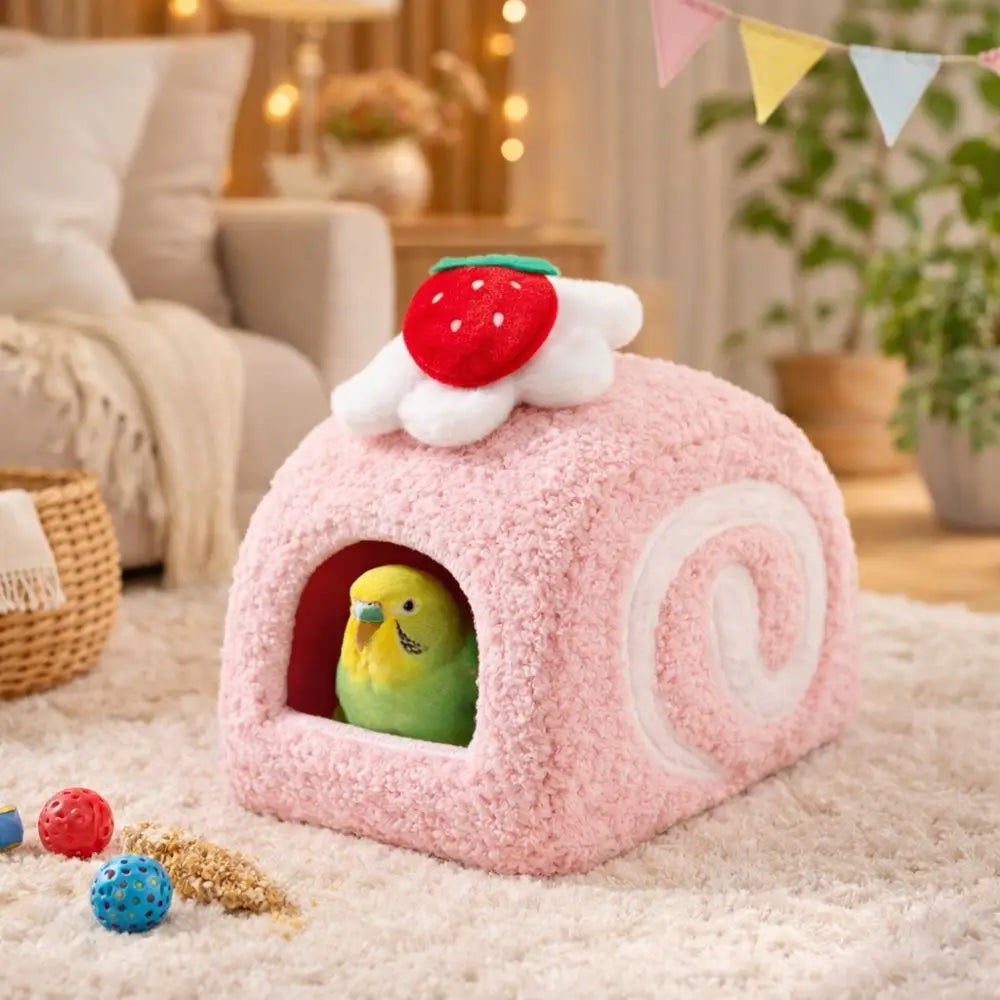 Warm Hamster Cake Nest Swiss Roll Shape Cute - MyPetDollar.com