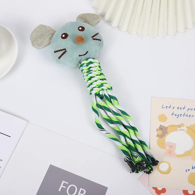 Dog Rope Plaything Bite Resistant Grinding Animal Interactive