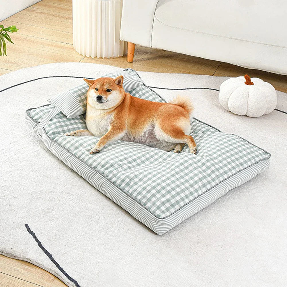 Large Dogs Dog Bed With Pillow Washable - MyPetDollar.com