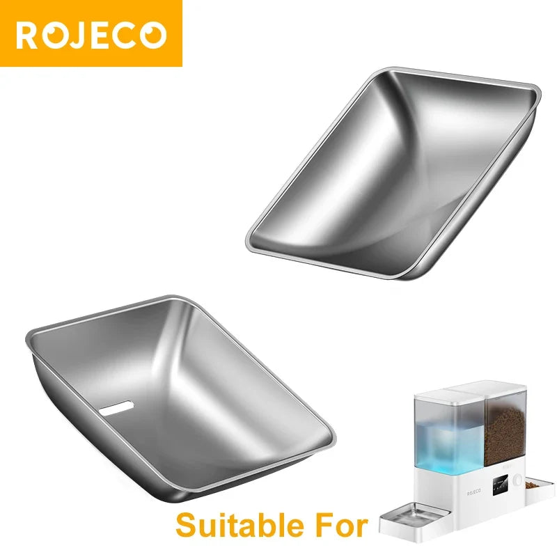 ROJECO Stainless Steel Feeding Bowl & Water - MyPetDollar.com