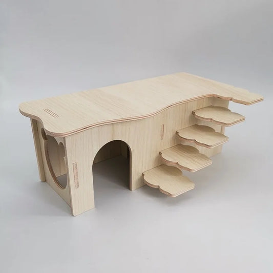 Hamster Wooden Multi Bedroom Maze Toy - MyPetDollar.com