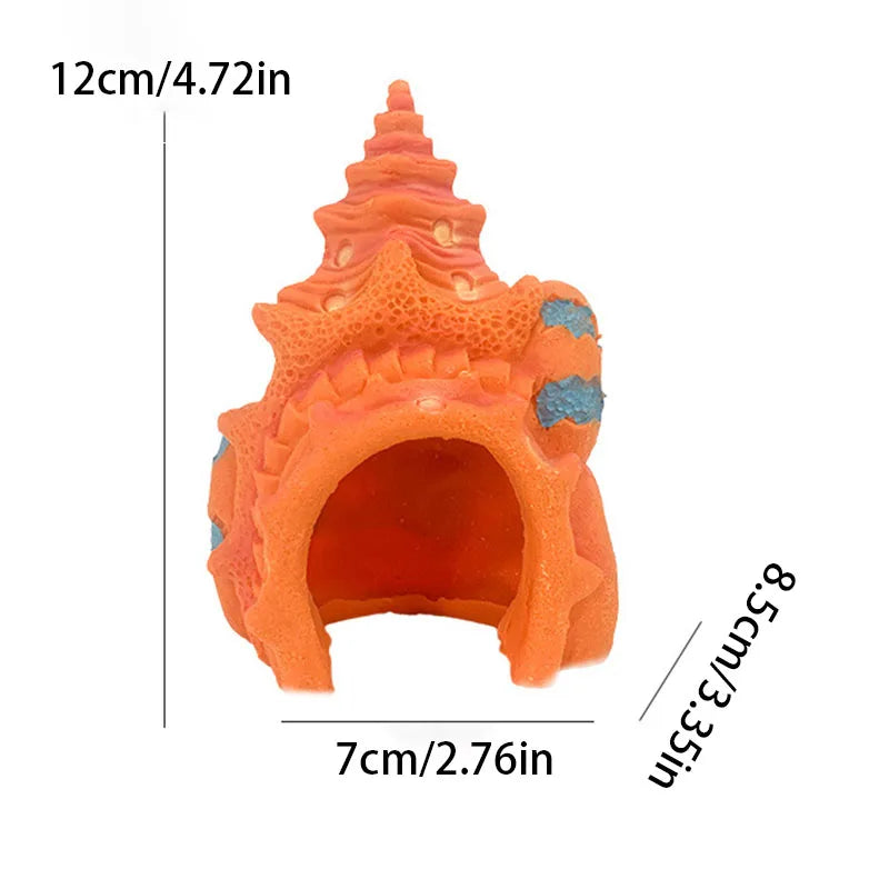 Mini Mushroom Conch Shell Hideout for Hermit - MyPetDollar.com