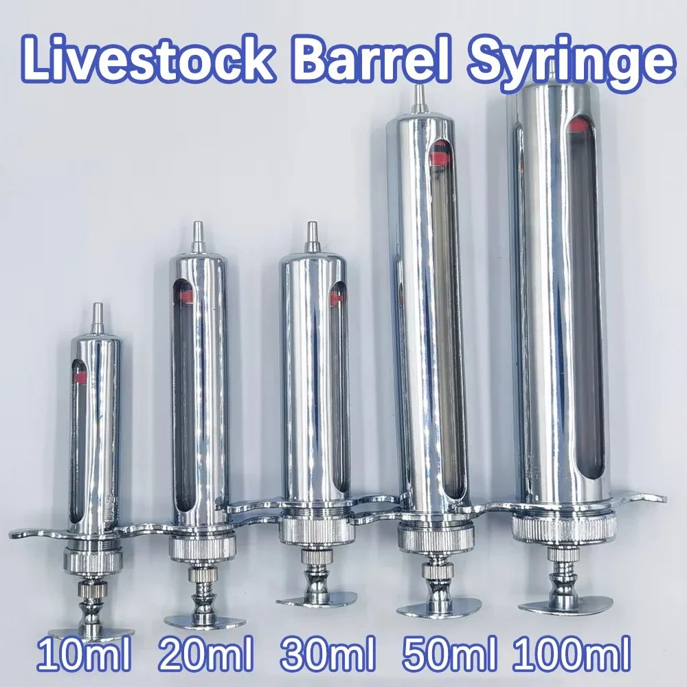 1Set 10-100ml Veterinary Tool Syringe - MyPetDollar.com