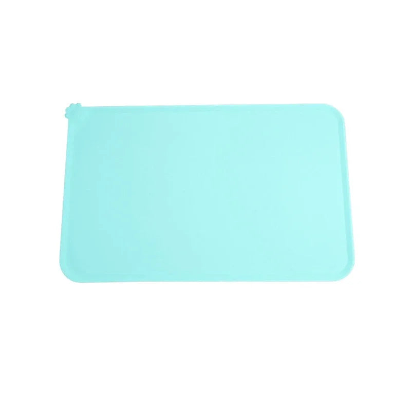 Waterproof Pet Mat Dog & Cat Solid Color Silicone Food Pad – 5 Colors