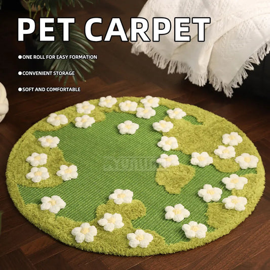 Cat Paw Pet Mat: Scratch Board, Flower Sisal - MyPetDollar.com