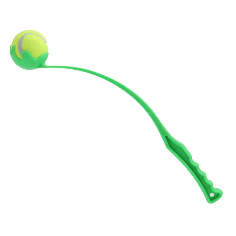 Rubber Pet Throwing Stick Toy - Interactive Ball