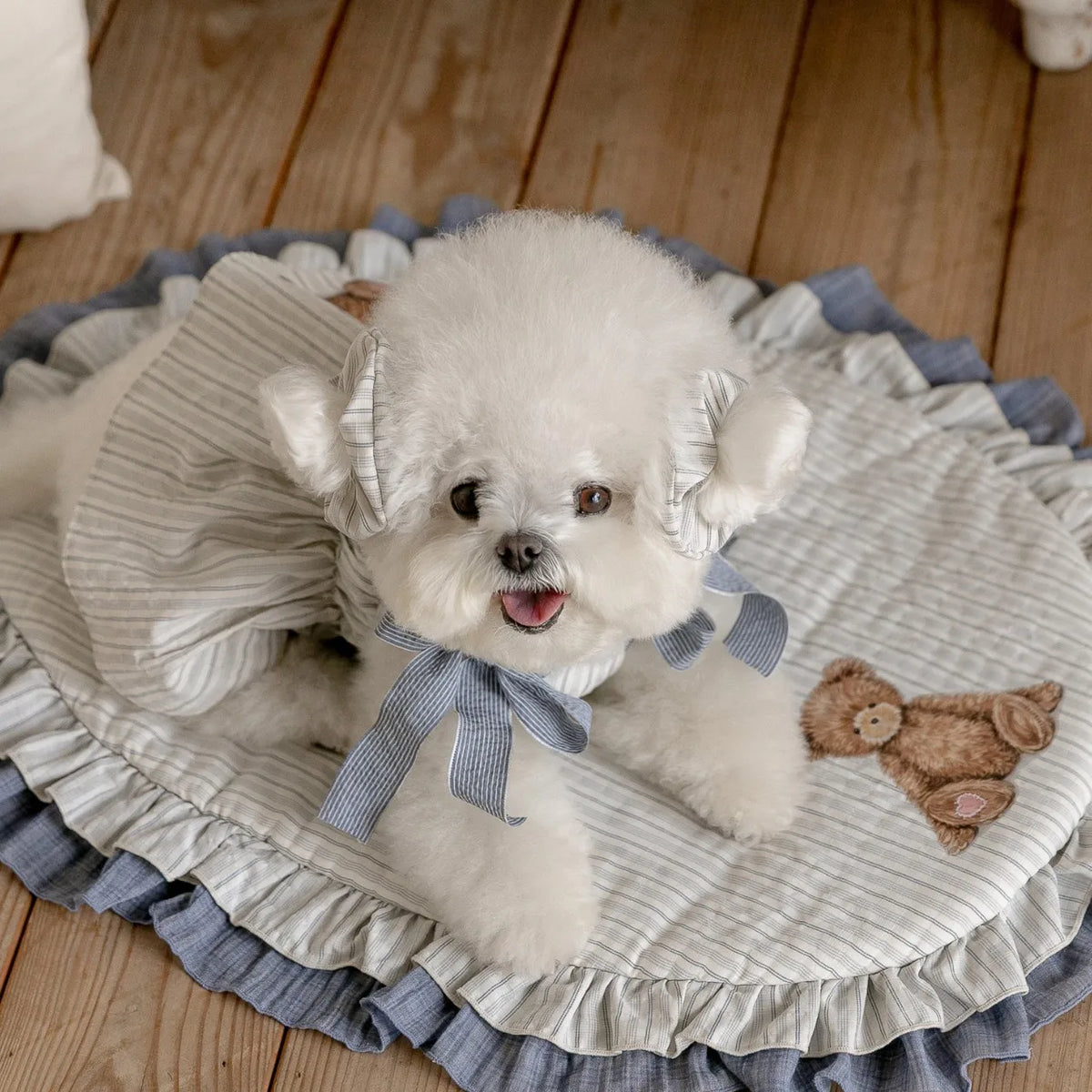 Pet Autumn and Winter Striped Round Pad Dog - MyPetDollar.com