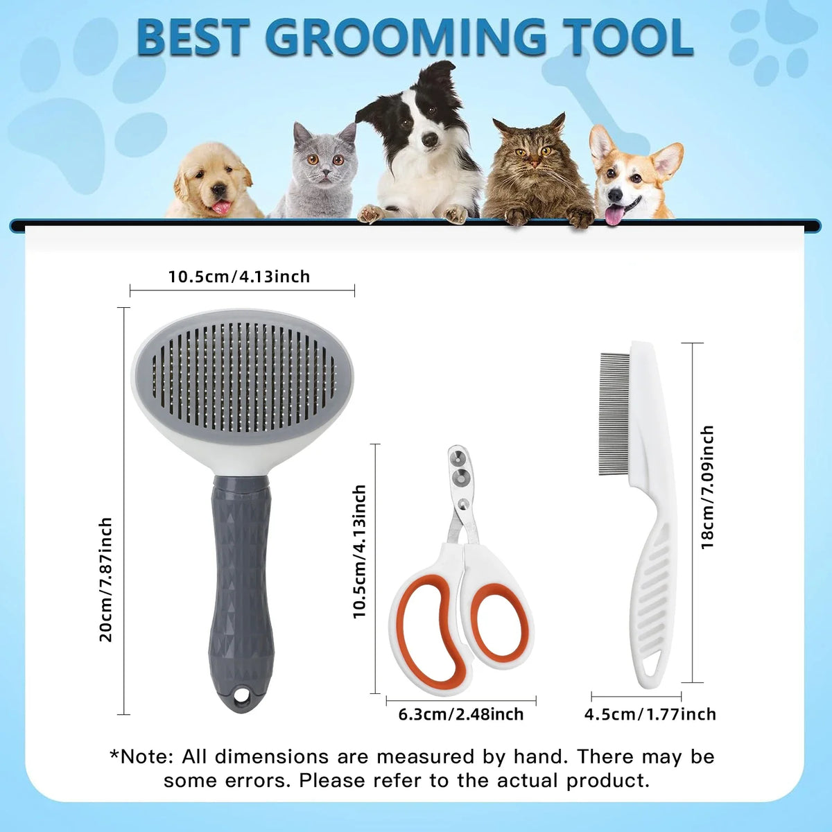 Pet Grooming Kit with Massage Comb Thick - MyPetDollar.com