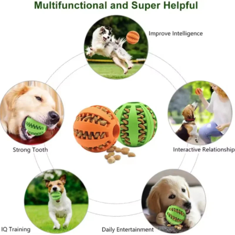 Interactive Silicone Rubber Ball for Dogs - MyPetDollar.com