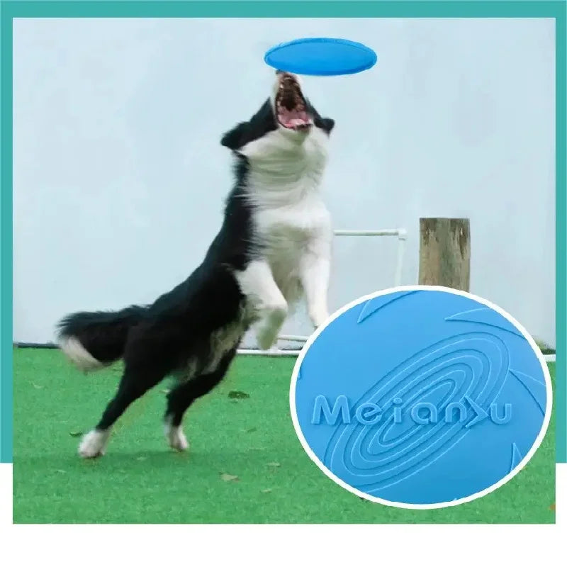 Pet Dog Flying Disk Toy Silicone Material - MyPetDollar.com