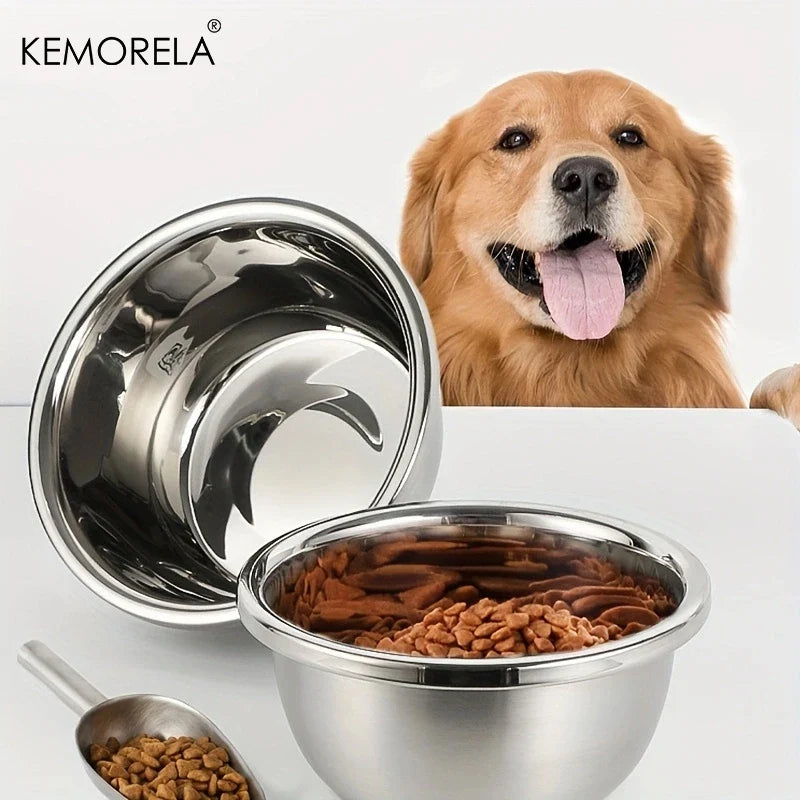 Premium Large Stainless Steel Dog Bowl Thick - MyPetDollar.com
