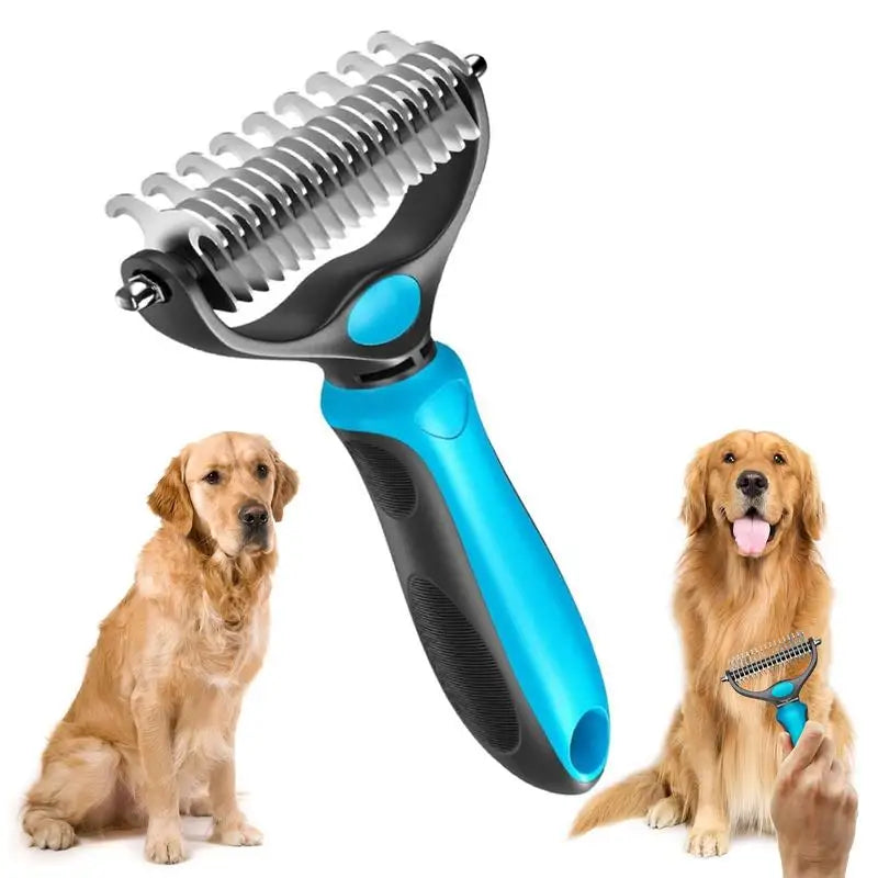 2‑in‑1 Pet Dematting Comb Double‑Sided - MyPetDollar.com