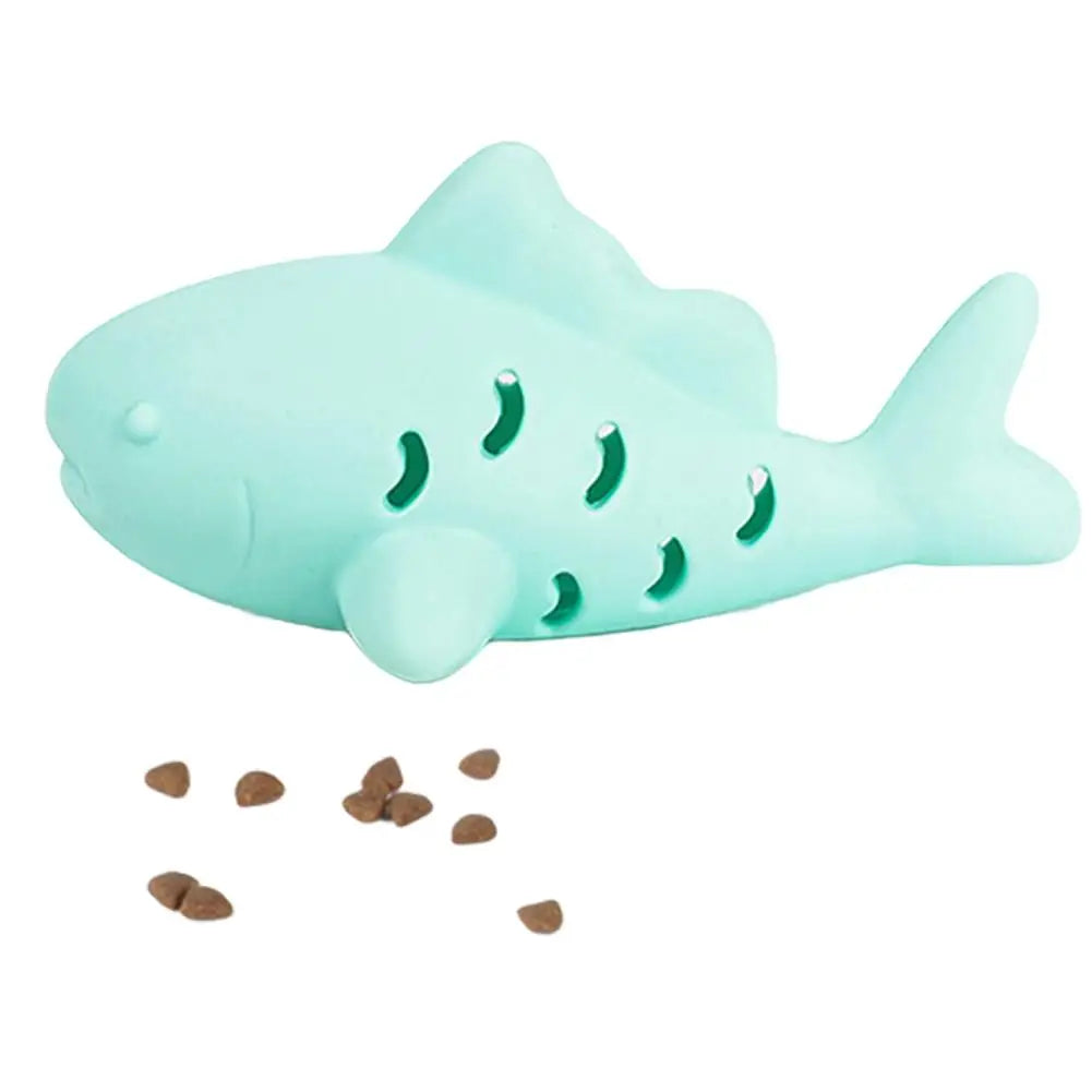 Silicone Interactive Fish Cat & Dog Toy Indoor Bite Resistant Kitten