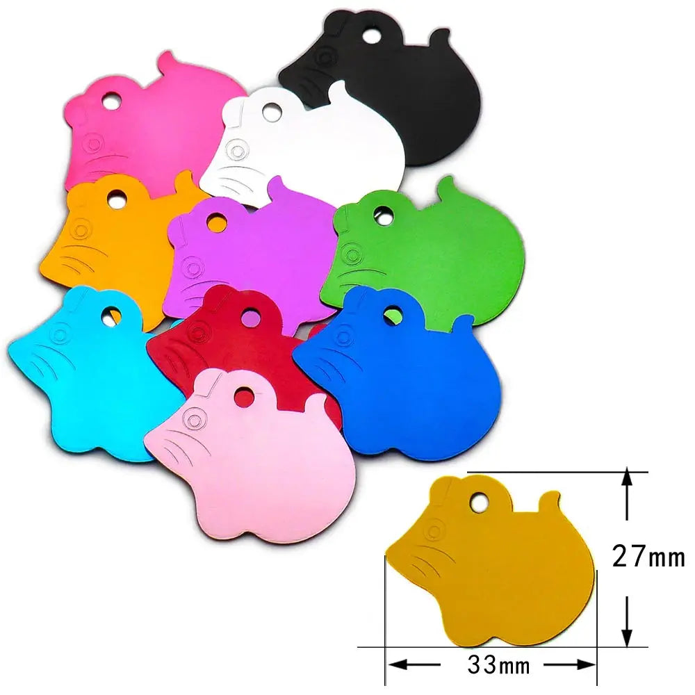 Random Mix 100pcs Aluminum Blank ID Tag - MyPetDollar.com