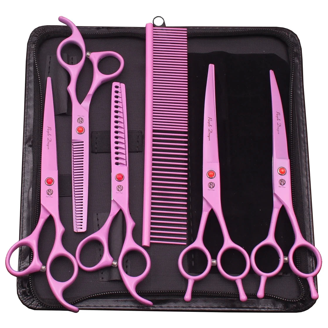 Purple Dragon Dog Grooming Scissors Kit 7" - MyPetDollar.com