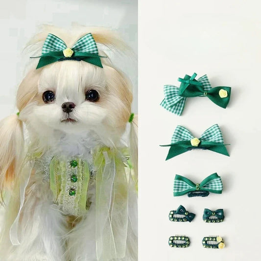 Blackish Green Pet Dog BB Hair Clips New - MyPetDollar.com