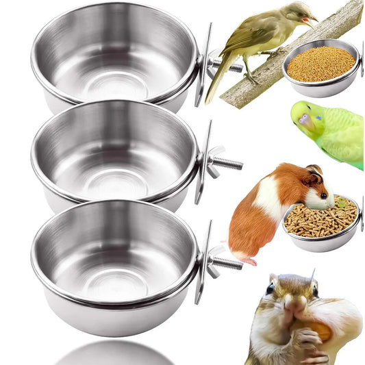Small Animal Feeder 10 12 14cm Clip On Food - MyPetDollar.com