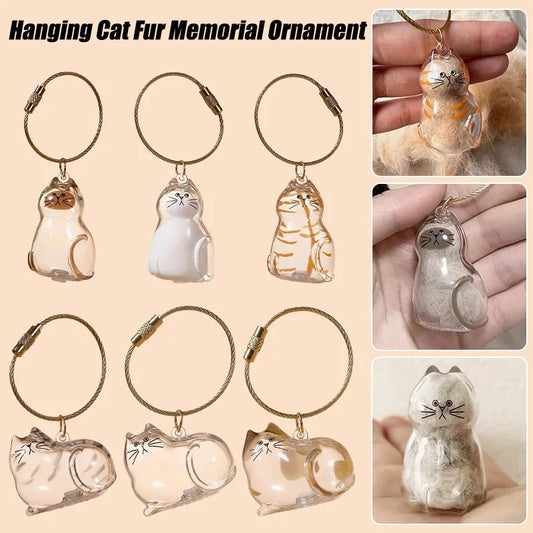 Cat Hair Keepsake Keychain Pendant Creative - MyPetDollar.com