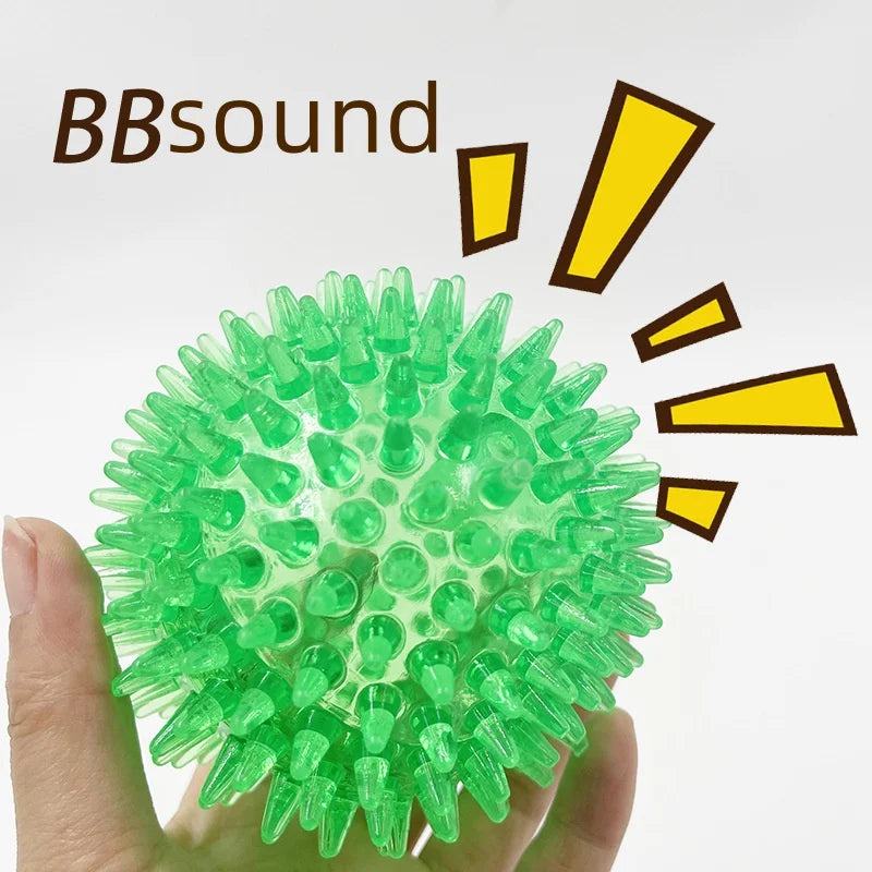 Durable TPR Chew Thorn Ball Polka Dot - MyPetDollar.com