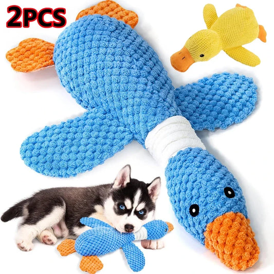 Yellow Duck Dog Toys for Aggressive Chewers - MyPetDollar.com