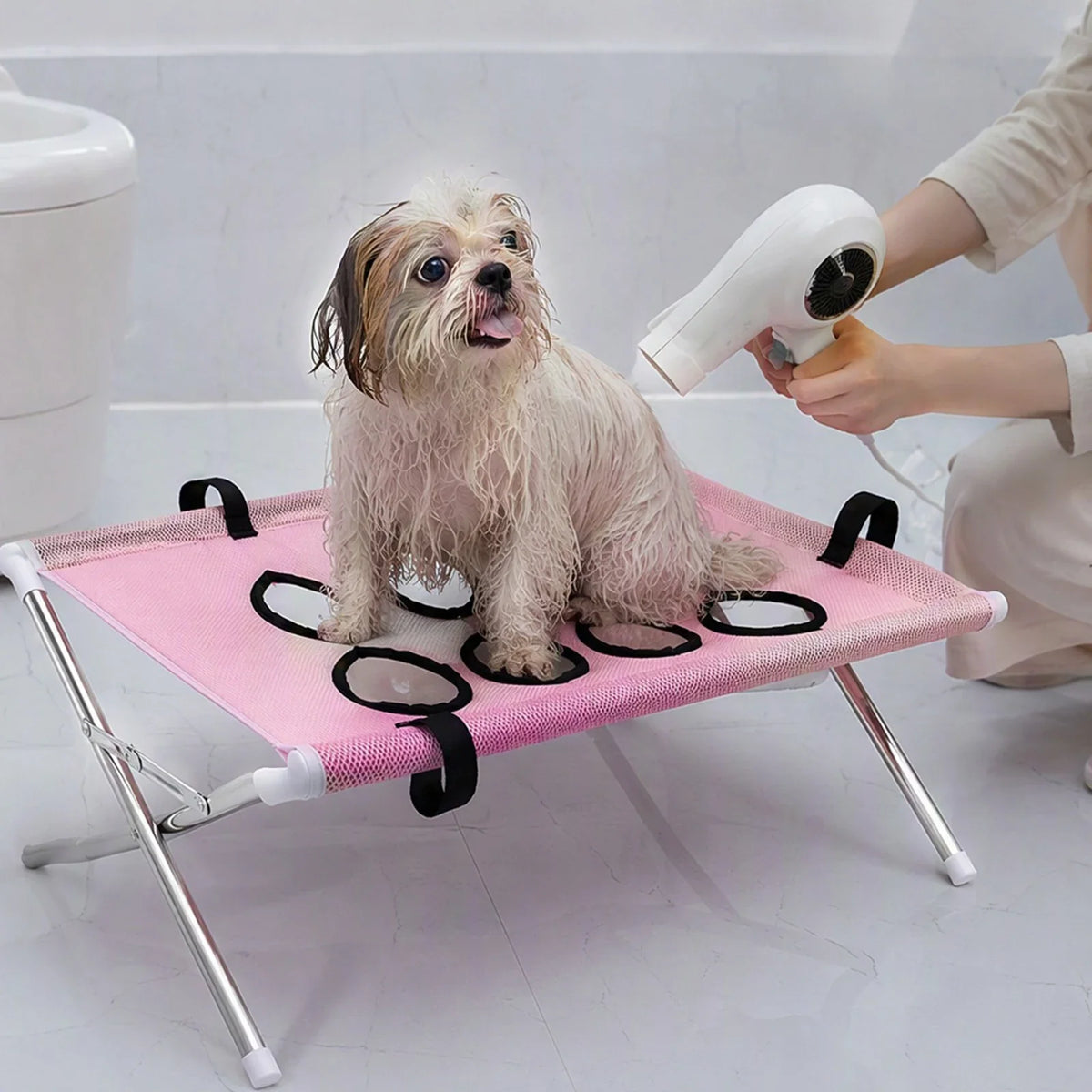 Folding Pet Grooming Hammock Quick Drying - MyPetDollar.com