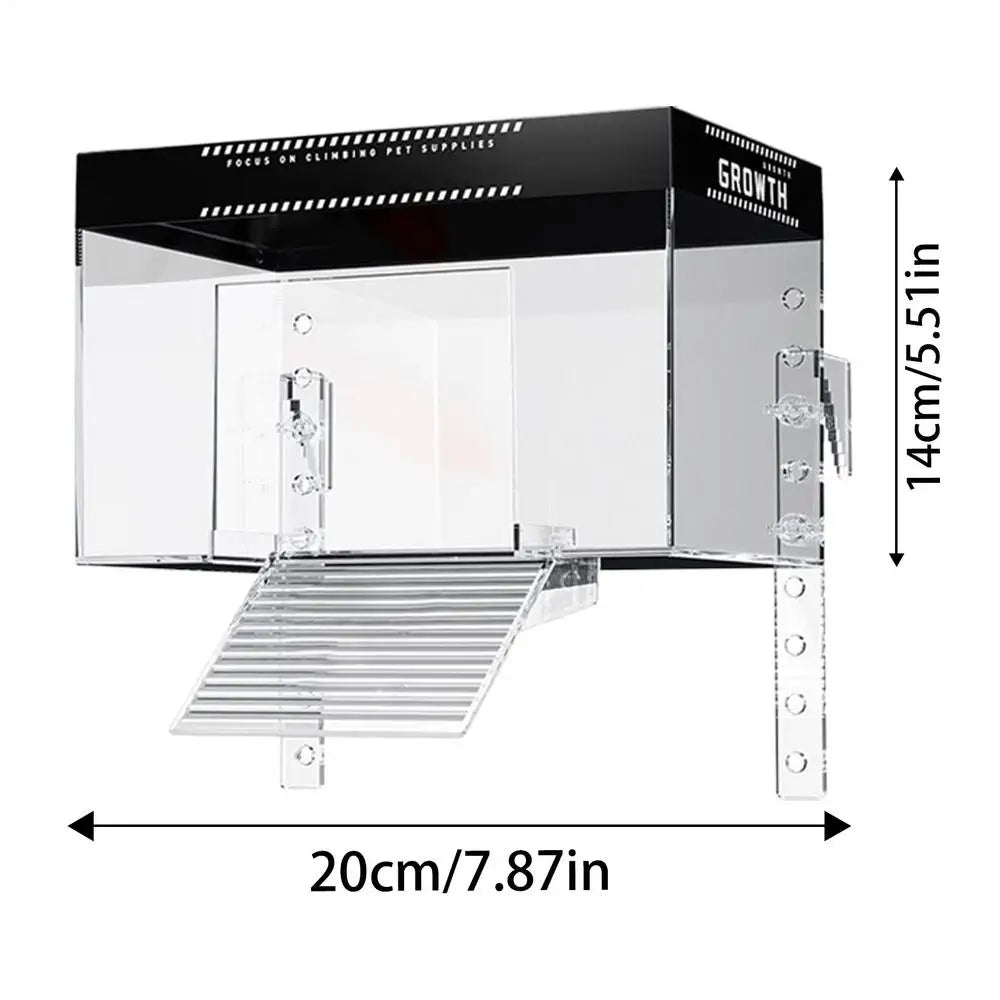 Pet Turtle Tank Basking Dock with Lid Reptile Resting Land – 4 Colors