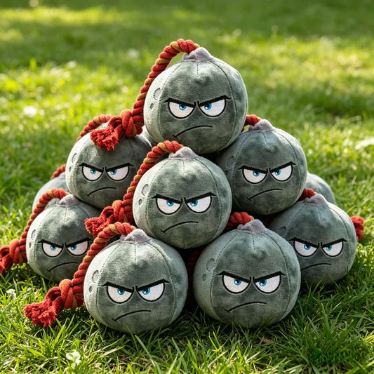 Plush Grenade Dog Toy with Pull Cord: Cute - MyPetDollar.com