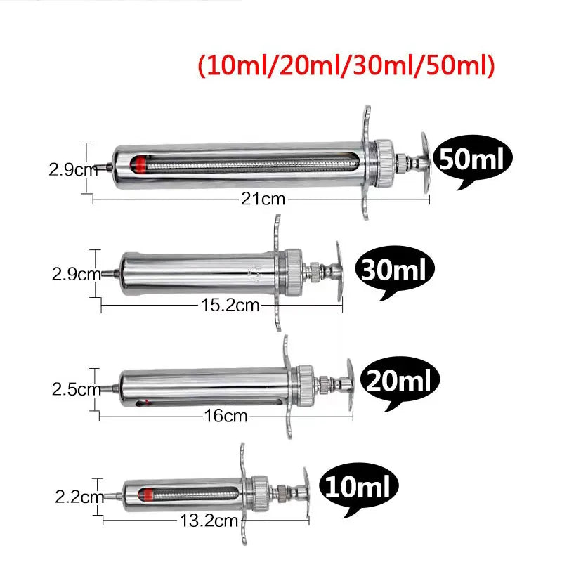1set 10-100ml Veterinary Tool Syringe - MyPetDollar.com