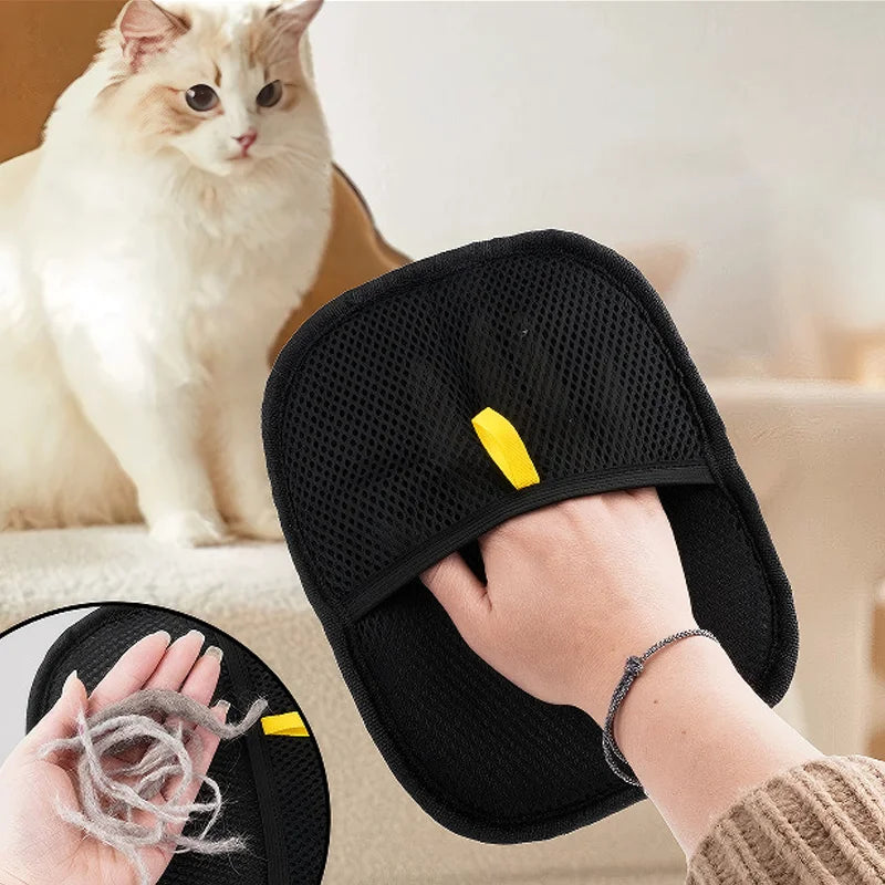 Pet Grooming Gloves Static Dedusting Brush - MyPetDollar.com