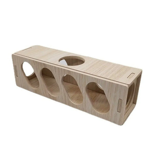 Natural Wood Hamster Tunnel Chewable Surface - MyPetDollar.com