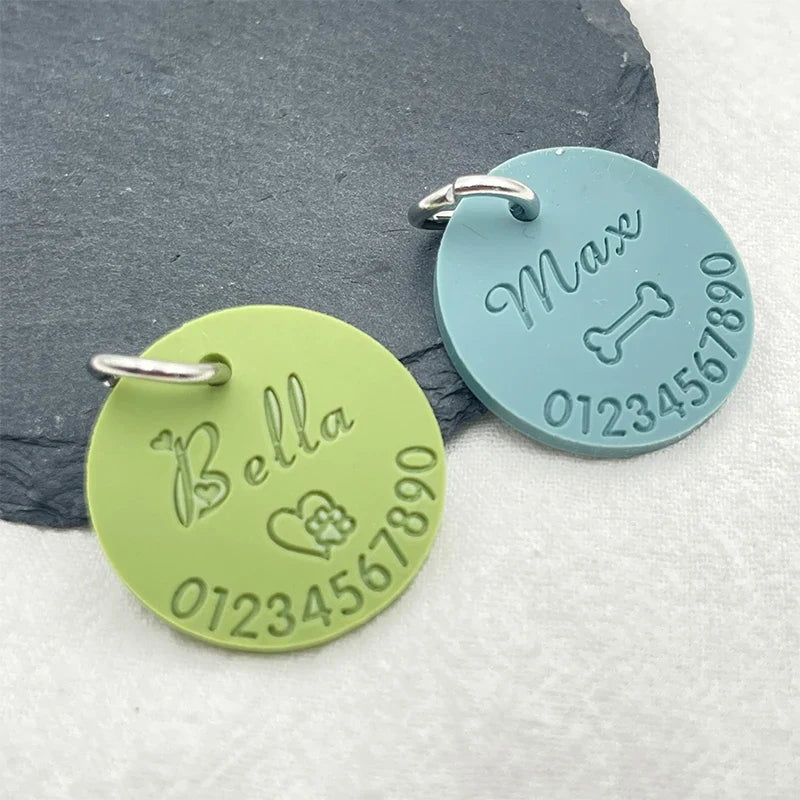 New Customized Silicone Pet Anti-lost ID Tag - MyPetDollar.com