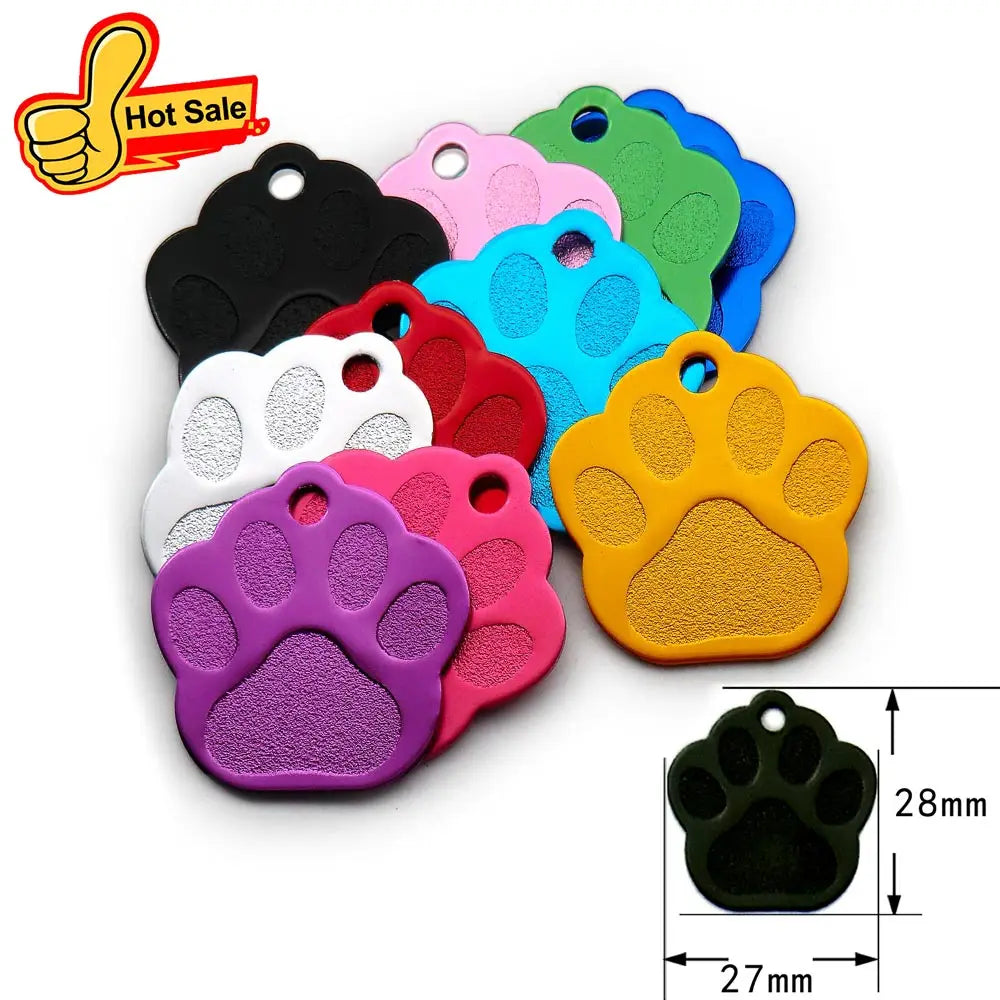 Random Mix 100pcs Aluminum Blank ID Tag - MyPetDollar.com