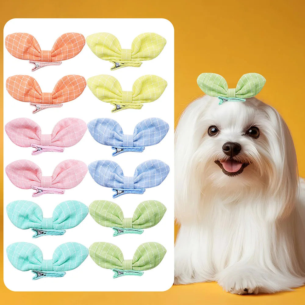 10PCS Candy Color Dog Hair Clips Small Dog - MyPetDollar.com