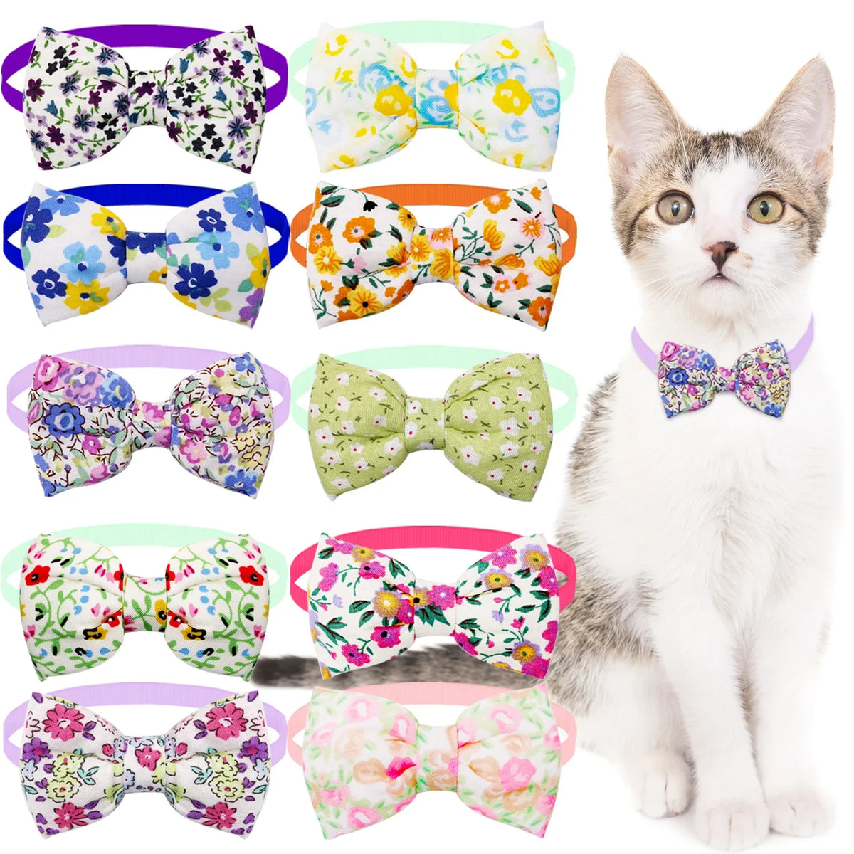 50pcs Summer Small Dog Cat Bowtie Dogs Pets - MyPetDollar.com