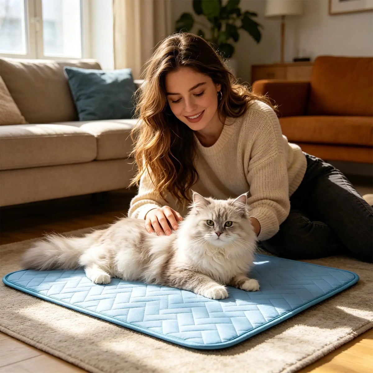 Pet Cooling Mat Pet Ice Silk Cold Pad Dog - MyPetDollar.com