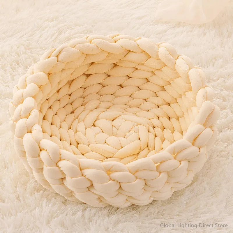 Handmade Knit Warm Soft Dog Cat Bed Mats Pet - MyPetDollar.com